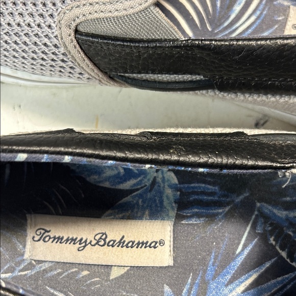 Tommy Bahama Black and White Mesh Loafers - Picture 2 of 5
